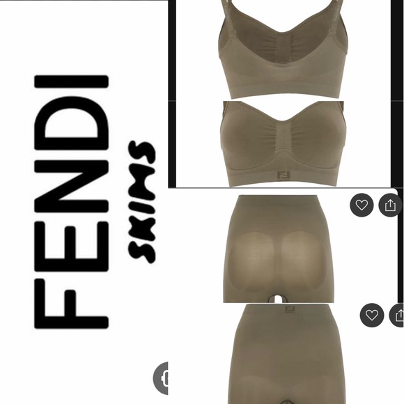 Fendi Women's Shapewear Set in Tan